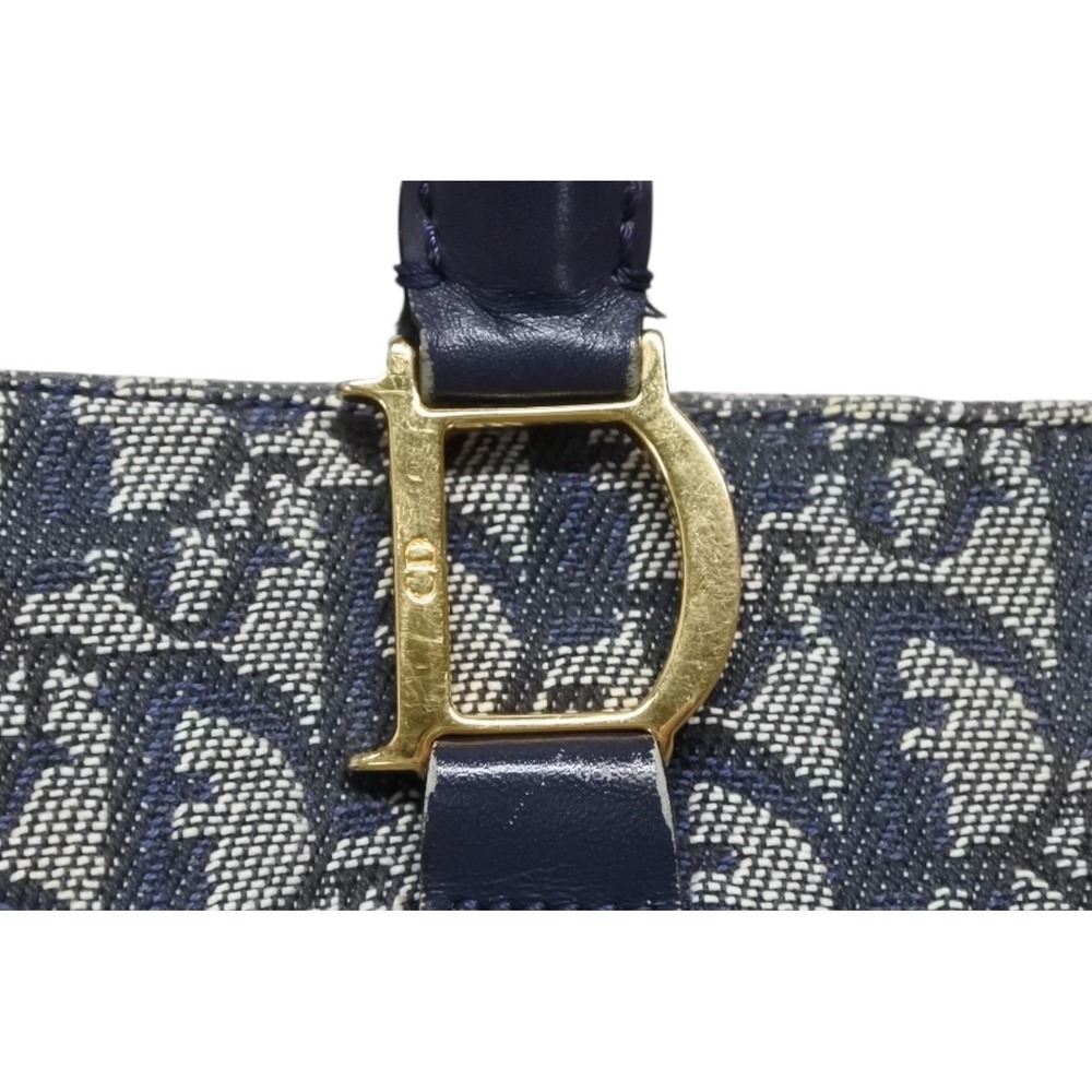 Christian Dior Trotter Handbag Navy Blue Galliano - Picture 5 of 10